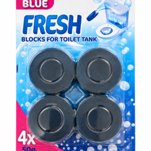 Blue Fresh — Blocs pour réservoir WC, 4 × 50 g